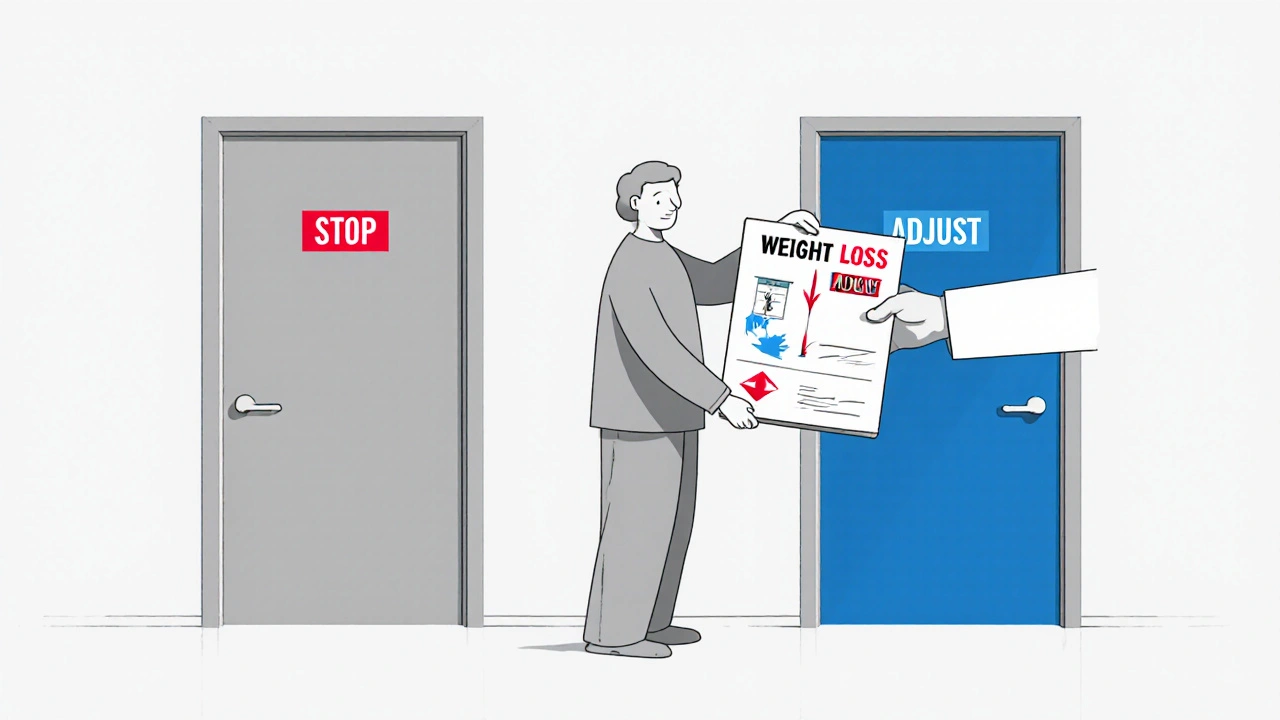 Person choosing to adjust dosage over stopping GLP-1 medication