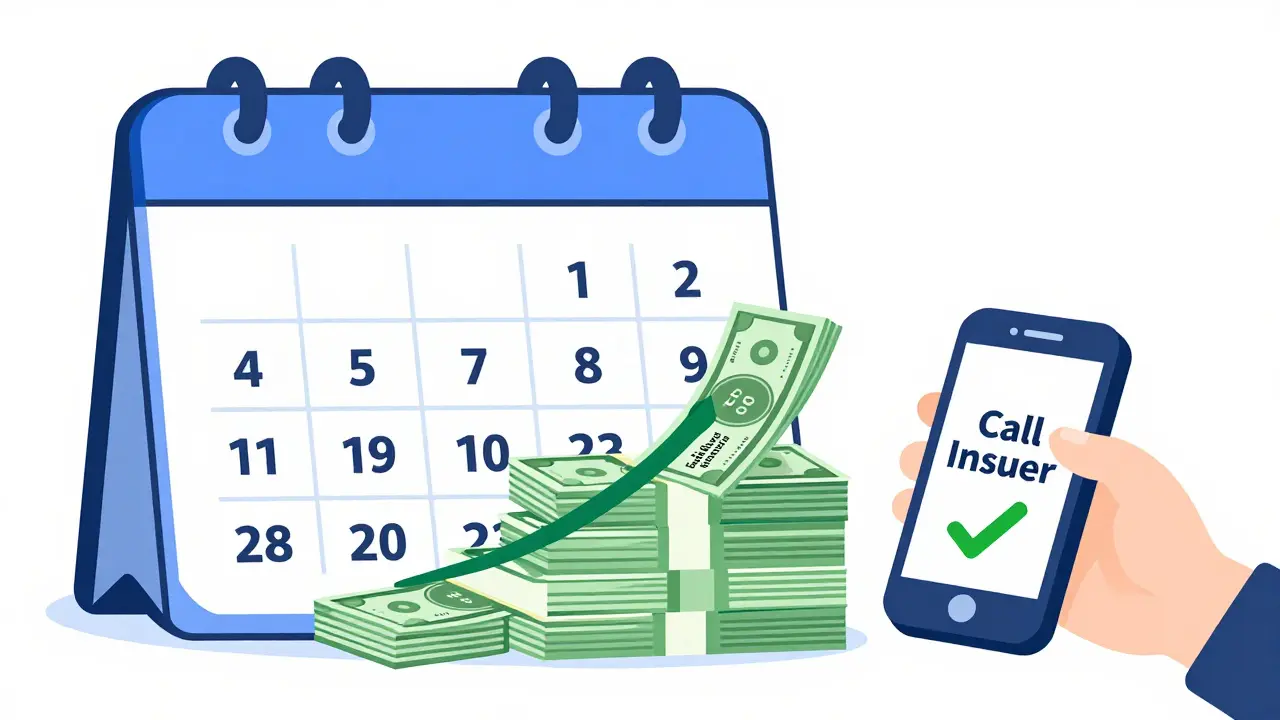 A calendar showing <h2>What’s Changing in 2026?</h2> copays while a stack of bills grows, representing the hidden cost of maximizer programs.