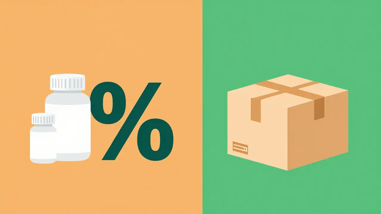 Comparison of discount coupons and delivery options
