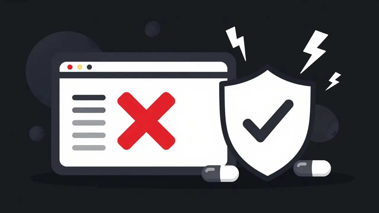 Warning against illegal online pharmacies versus safe verified options